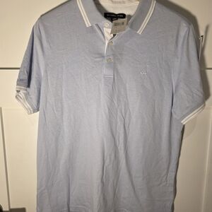 New With Tags Michael Kors Light Blue Men's Polo Shirt